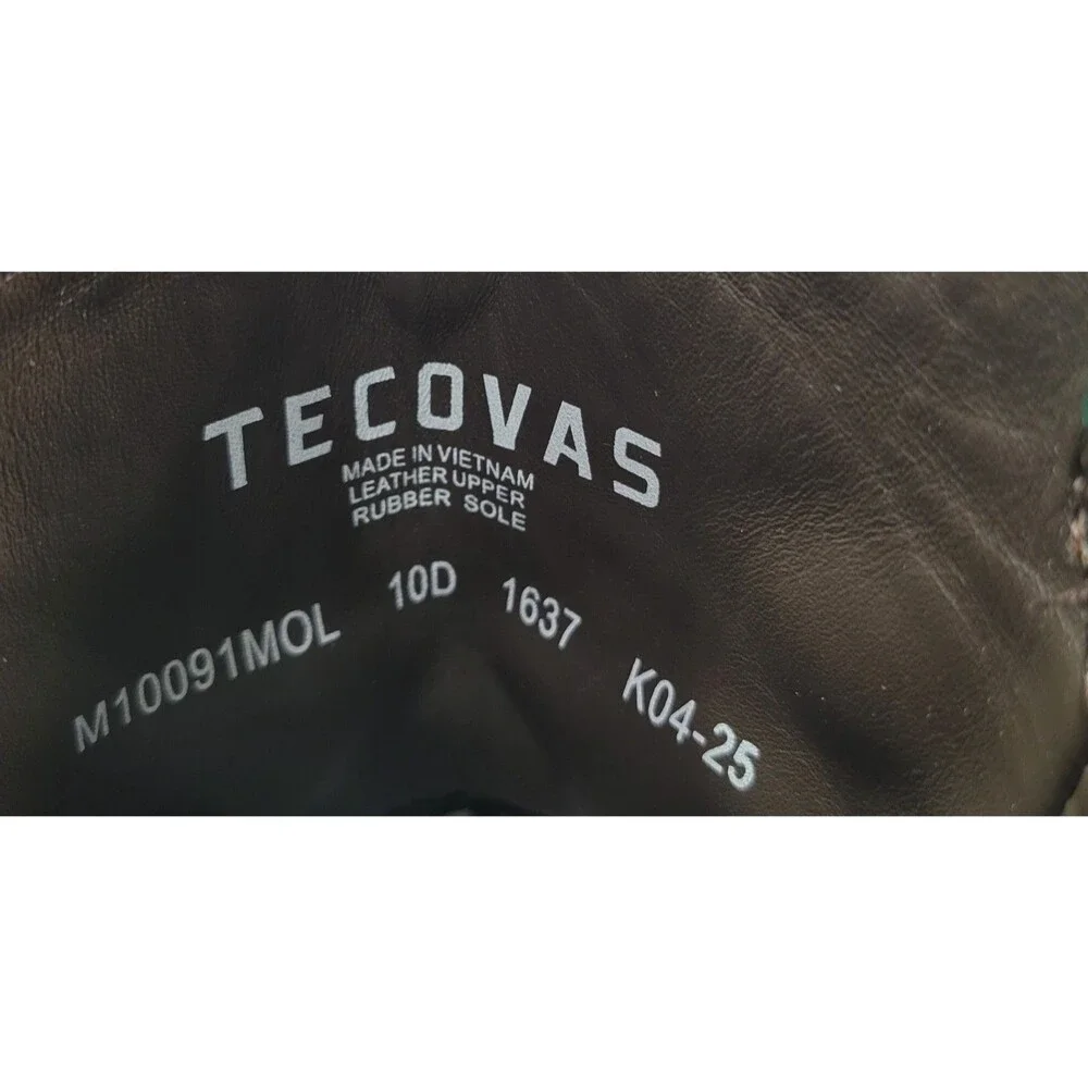 Tecovas The Glen Men's Size US 10D Light Mesquite Cowhide Leather Western Boots.
